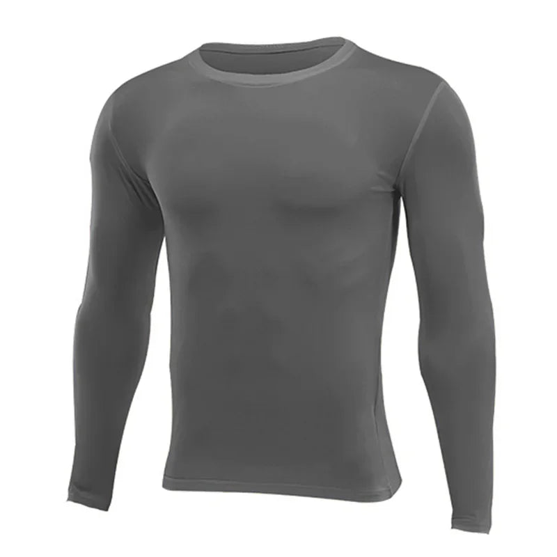 Men Women Kids Children Boy Girl Compression Running Long T Shirt Fitness Sport Basketball Football Gym Sportswear Clothes 8659