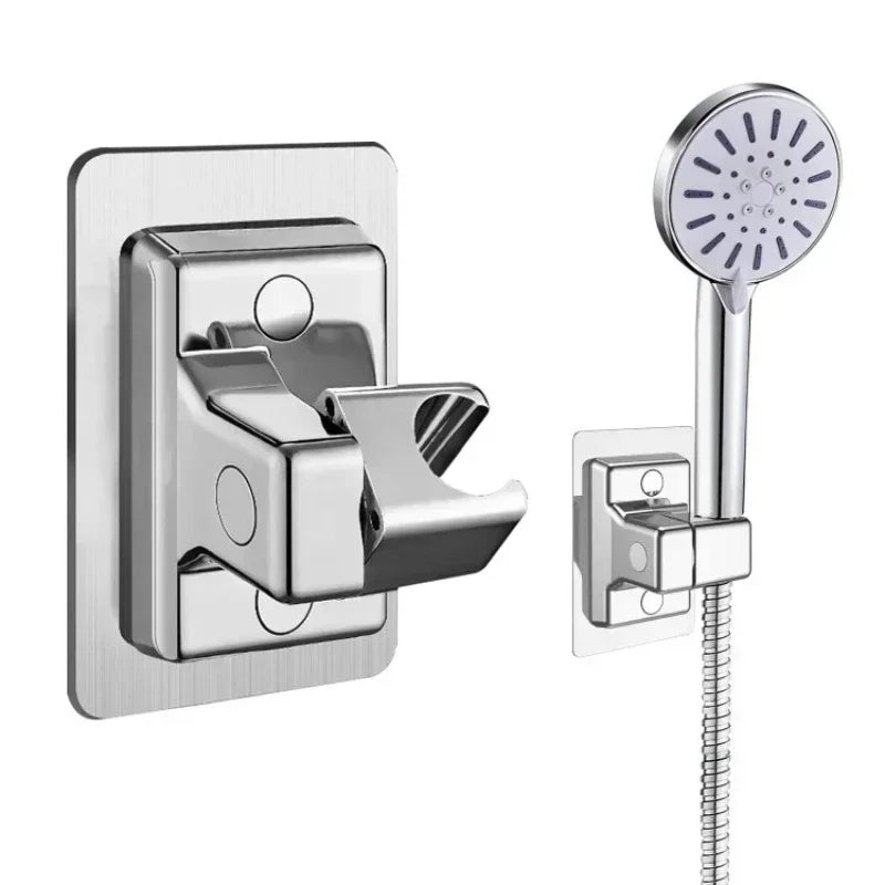 Soporte para cabezal de ducha de ABS, para montaje en pared, autoadhesivo, ajustable, giratorio, de mano, accesorios de baño