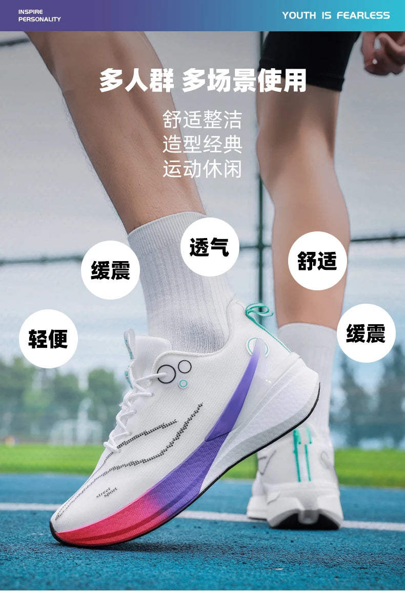 Men's Spring and Summer Soft Bottom Breathable Mesh sneaker Non-slip Wear-resistant Running Outdoor Casual Low-top Men's Shoes