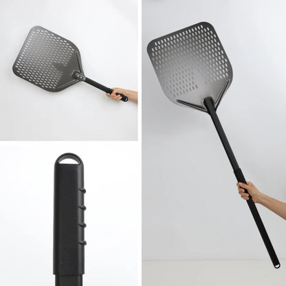 6&12 13 14  Inch Pizza Perforated Shovel Paddle Pizza Oven Turning Peel Hard  Anodized Pizza  Baking Kitchen Tool Spatula