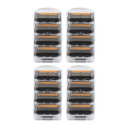 Old-fashioned Genuine Fusion Razor for Men Face Hair Shaving Removal Safety Manul Shaver Replacement Razor Blades Cassettes