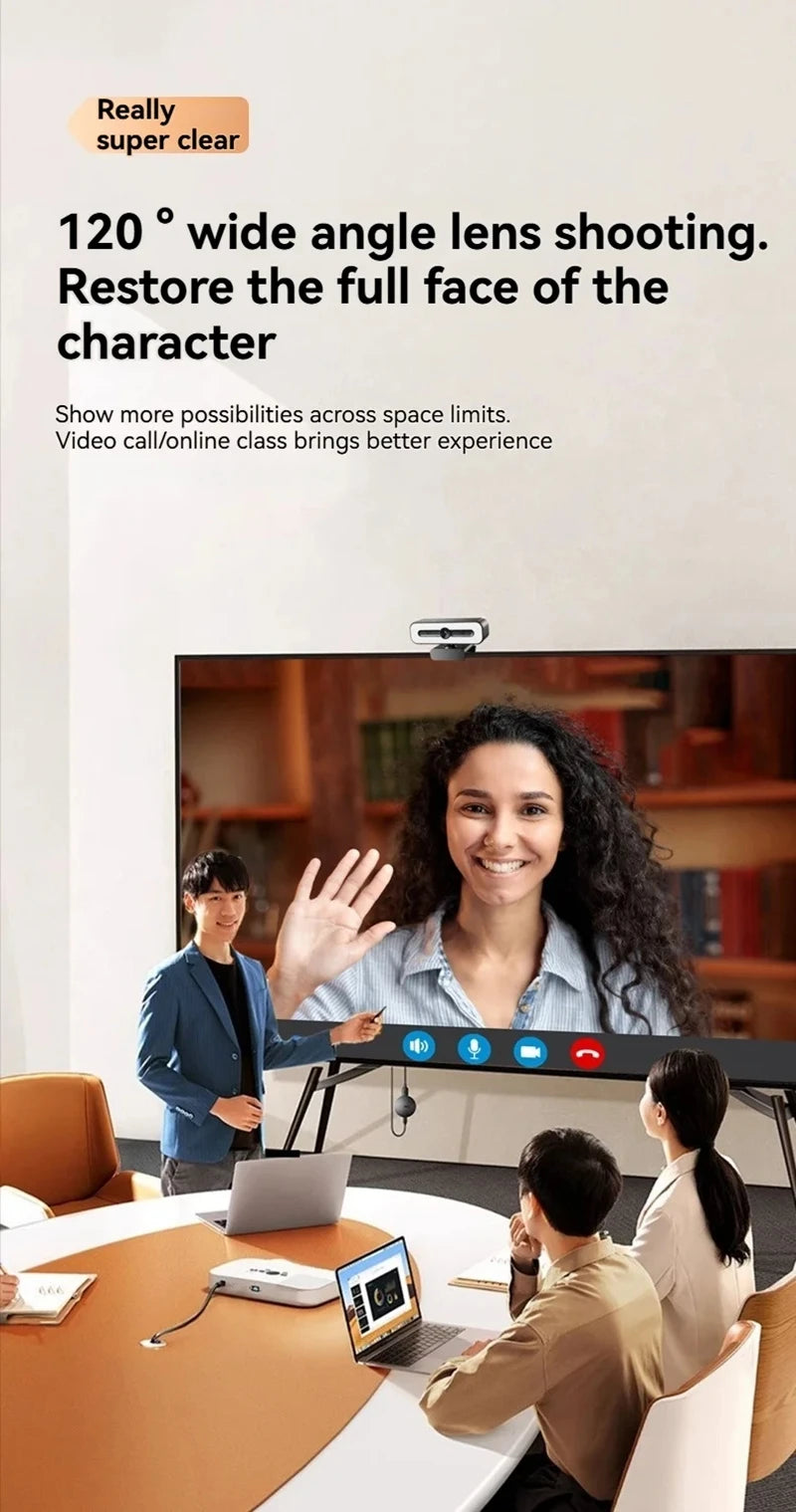Xiaomi 4K HD Mini Webcam Portable 1080P Webcam With Microphone Light Laptop Desktop Computer For Live Video Call Conference