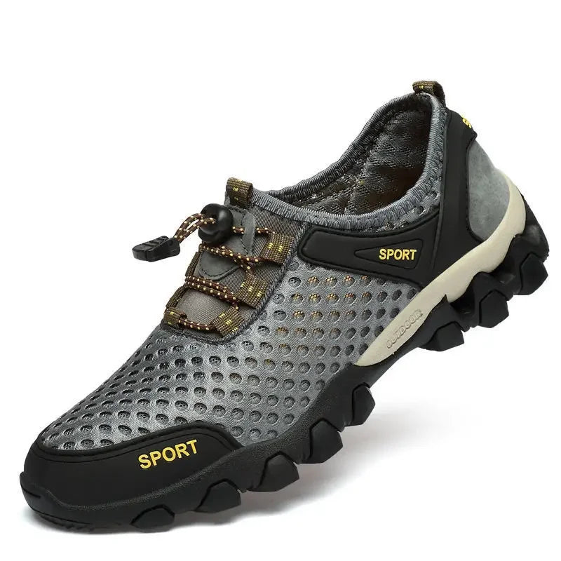 Summer fashion breathable mesh shoes Men's casual tennis sneakers Men's non-slip hiking shoes Men's hiking shoes