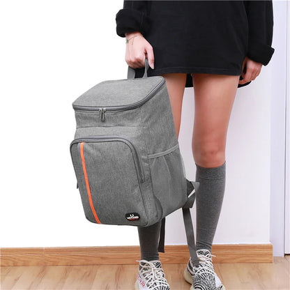 Mochila térmica de gran capacidad de 18 l, a prueba de fugas, para picnic, con aislamiento, para exteriores, para guardar al aire libre, ideal para el hombro.