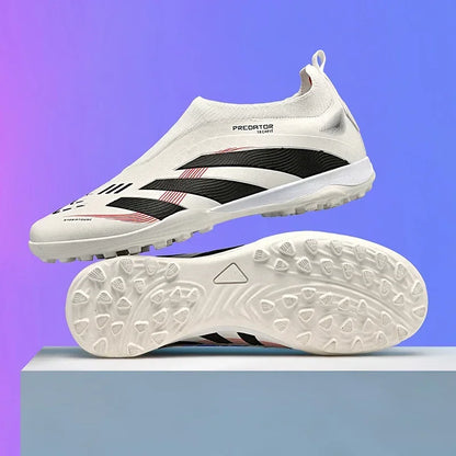 New Men Soccer Shoes Long Spikes Cleats Drop Shipping Football Boots Training Sneakers Ultralight Indoor Match Futsal Breathable