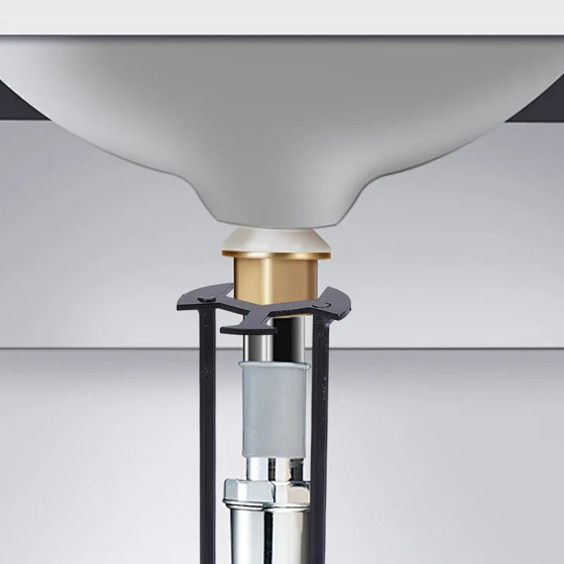 5-in-1 Sink Wrench Multifunctional Carbon Steel Faucet Key Plumbing Pipe Wrench Bathroom Kitchen Sink Repair Set Hardware Tools