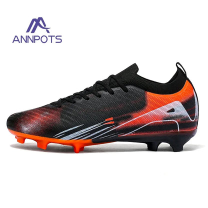 Nuevas botas de fútbol para hombre TF/FG, superventas, botas de fútbol para niños, zapatillas de entrenamiento antideslizantes para exteriores, botas de fútbol para niños.