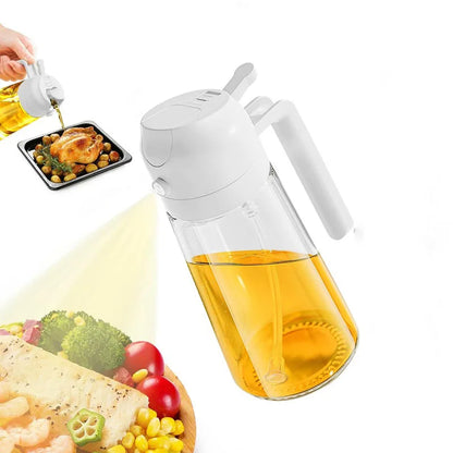 2 em 1 garrafa de spray de óleo de plástico cozinha churrasco cozinhar dispensador de azeite frasco de óleo cozimento vinagre molho soja spray recipiente