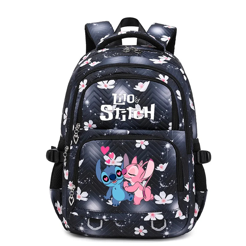 Mochila impermeable Disney Lilo Stitch para mujer, bolso de viaje para mujer, mochila escolar para adolescentes, mochila para libros