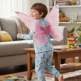 Fantasy Colorful Butterfly Fairy Wings Organza Sparkle Cosplay Wings Handmade Elf Wings Costume for Adult Kid