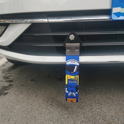 Correa de remolque colgante para coche con cultura de carreras JDM, cuerda de remolque, cinta, parachoques, accesorios para NOS HKS Initial D