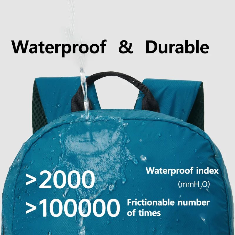 Naturehike New 30L Camping Backpack Large Capacity Portable Foldable Waterproof Shoulder Bag Outdoor Travel Hiking Picnic Bag