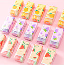 3pcs/lot Cartoon Creative Fruit Eraser Pupils Exam Pencil Eraser Children's Stationery Painting Sketch Eraser  School  Kawaii