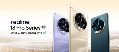 Versión global del teléfono inteligente realme 13 Pro Plus 5G con Snapdragon 7s Gen 2, pantalla Curved Vision de 120 Hz, carga SUPERVOOC de 80 W, imágenes de IA