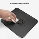 Hard Mouse Pad Small Mouse Pad for Travel Business Black Mousepad for Office Home Bed Sofa