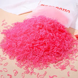 Bandas elásticas desechables de colores para el cabello para niños, diademas, coleteros, accesorios para el cabello (500 unidades, 1000 unidades) 