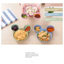 Kid Cartoon Mouse Mickey Bowl Plates Lunch Box Kid Baby Kids Infant Rice Food Bowl Plastic Dinnerware