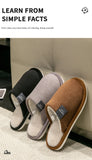Winter Warm Slippers Men House Non Slip Soft Shoes Comfortable Flat Heel Home Indoor Bedroom Plush Slippers Bedroom Female shoes