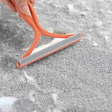 Pet Cat Hair Remover Brush Portable Silicone Comb Double-Sided Scraper for Cats Dog Sofa Clothes Home Cleaning Accessories