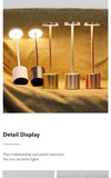 Table Lamp LED Touch Sensor Desktop Night Light Rechargeable Wireless Reading Lamp 3 Colors Adjustable Creative Ambient Light
