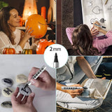 Permanent Paint Marker Pen Waterproof Black Pen for Tire Oily Markers Quick Drying Signature Pen Stationery Supplies