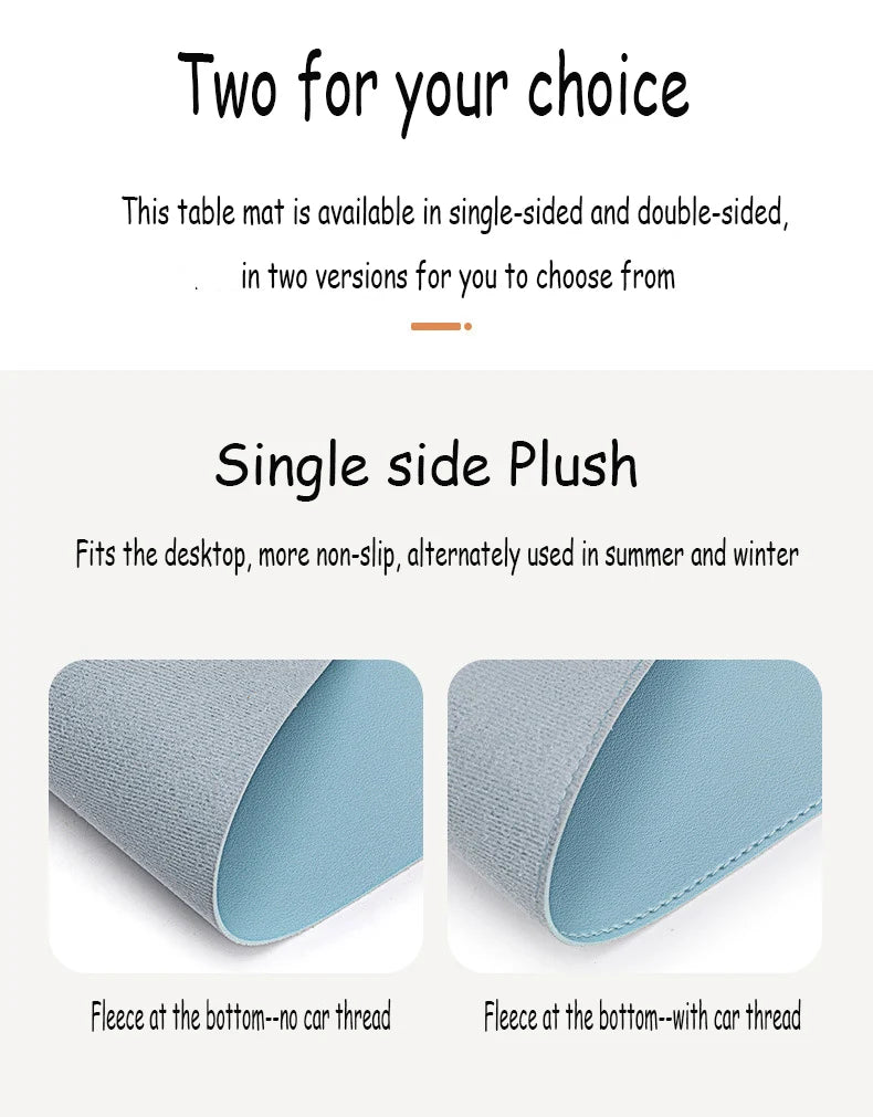 Alfombrilla protectora de escritorio de oficina de gran tamaño de PU, impermeable, para ratón, teclado de escritorio, alfombrilla de ratón para juegos, accesorios para PC