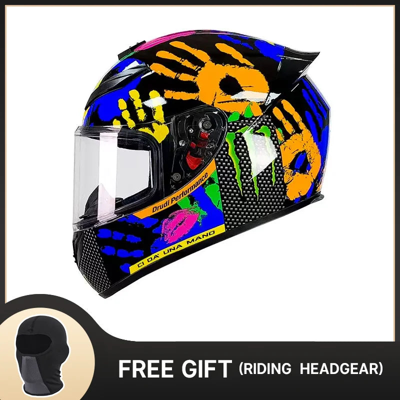 Full Face Helmet Motocross Helmet Breathable Helmet Wear-Resistant Helmet For Motorcycle Anti-Fall Motorcycle Helmets Supplies