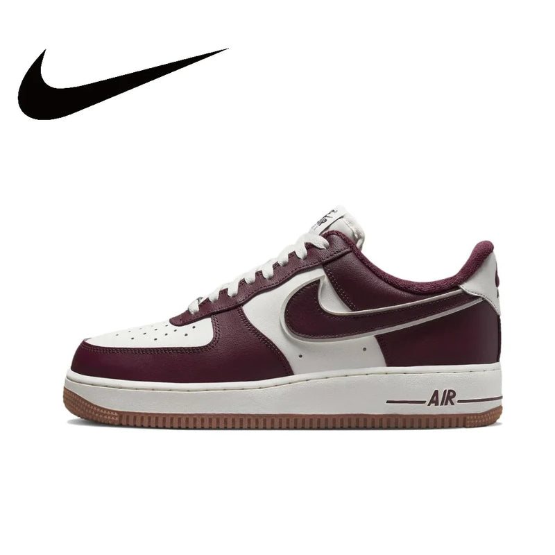 Nike Original White Air Force 1 07 Low Trendy Board Shoes Lightweight Breathable Mens Casual Shoes