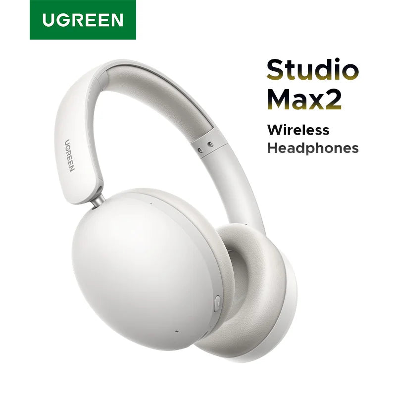 UGREEN Wireless Bluetooth Headphones, 80H Playtime, HiFi Stereo Over Ear Headphones with Microphone, Bluetooth 5.4
