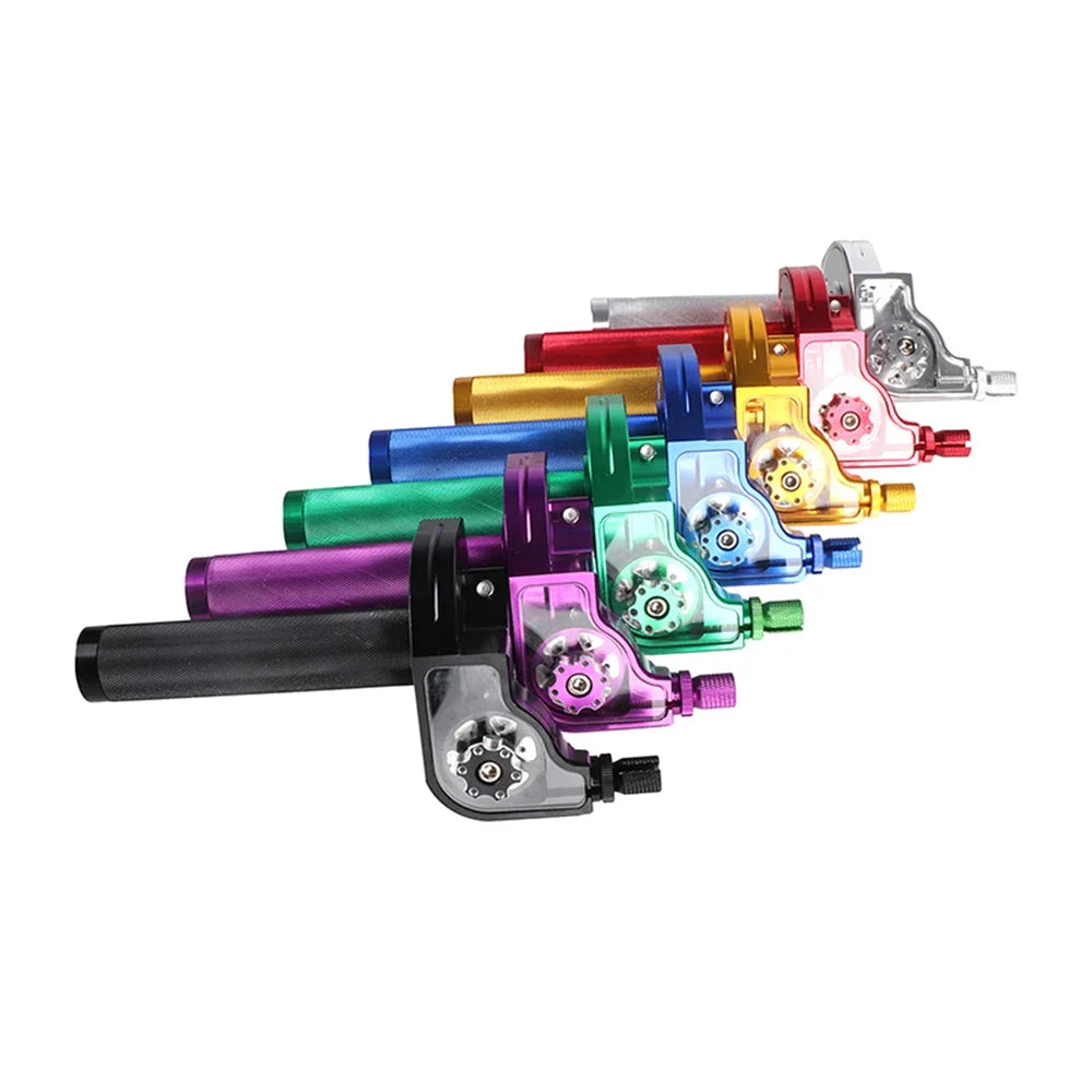 22MM Throttle Twist Grips CNC Aluminum Motorcycle Grips Cable for ATV Scooter Moped Quad Bike Motorcycle Accessories Universal