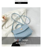 PU Versatile and Fashionable Portable Small Square Bag Single Shoulder Crossbody Bag Luxury Designer Handbag Women's Bags