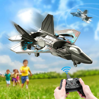 Avión RC L0712 de 2,4 G, avión de control remoto con sensor de gravedad, planeador y luz de espuma EPP para niños.