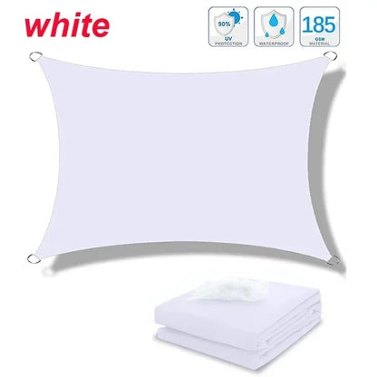 Outdoor Awnings Waterproof Sun Shade Sail Garden Canopi For Terrace Car Canvas Awning Rectangle Pool Sun-Shelter Sunshade Sail