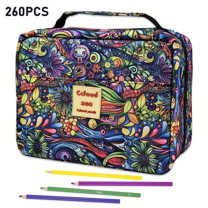 72/120/180/260 Color Lead Pencil Set - Vibrant Watercolor-Style Pencils, Erasable, Perfect for Artists & Beginners, Art Supplies