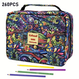 72/120/180/260 Color Lead Pencil Set - Vibrant Watercolor-Style Pencils, Erasable, Perfect for Artists & Beginners, Art Supplies