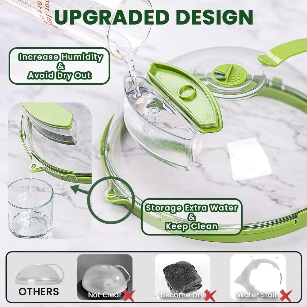 Limpar Microondas Splatter Tampa Com Vapor De Água E Punho, 10 "Plate Covers, Gadgets De Cozinha