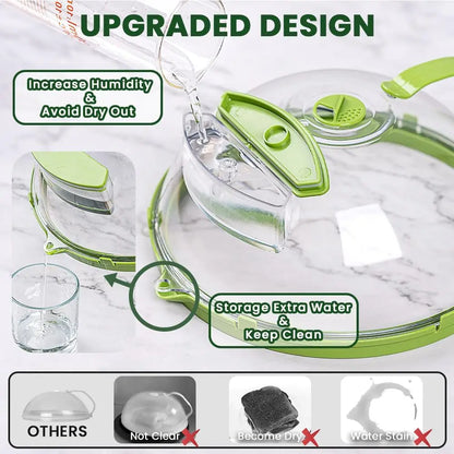 Limpar Microondas Splatter Tampa Com Vapor De Água E Punho, 10 "Plate Covers, Gadgets De Cozinha