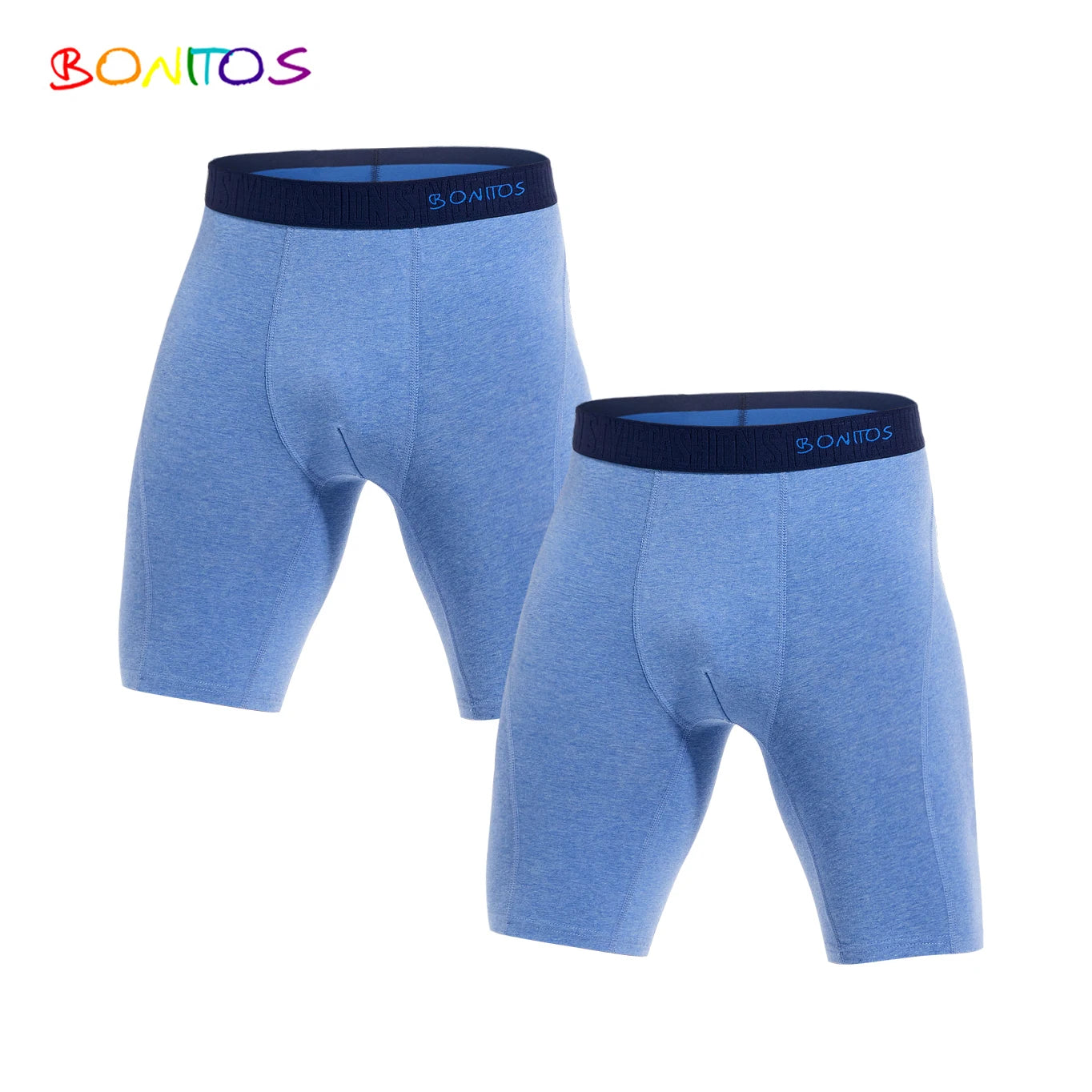 2-pack Long Leg Boxer Shorts Men's Underwear Kit Homme Underpants Boxershorts Slip Underwear for Man Cotton Male Sexy Set Box Gym