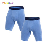 2-pack Long Leg Boxer Shorts Men's Underwear Kit Homme Underpants Boxershorts Slip Underwear for Man Cotton Male Sexy Set Box Gym