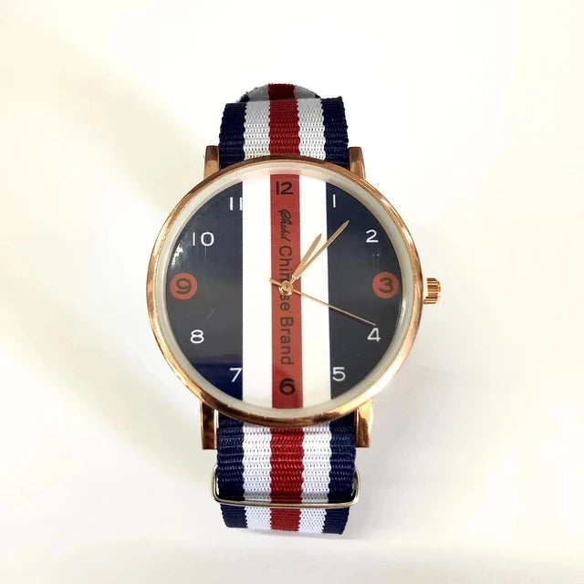 New 2023wokai business watch Quartz sports leisure belt men's watch Wheel pattern personality women clock