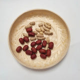 Handmade Woven Woven Bamboo Tray Bamboo Round Bamboo Woven Basket Decorative Serving Tray Living room