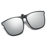 Polarized Clip On Sunglasses Men Car Driver Goggles UV400 Sun Glasses Anti Glare Vintage Square Glasses
