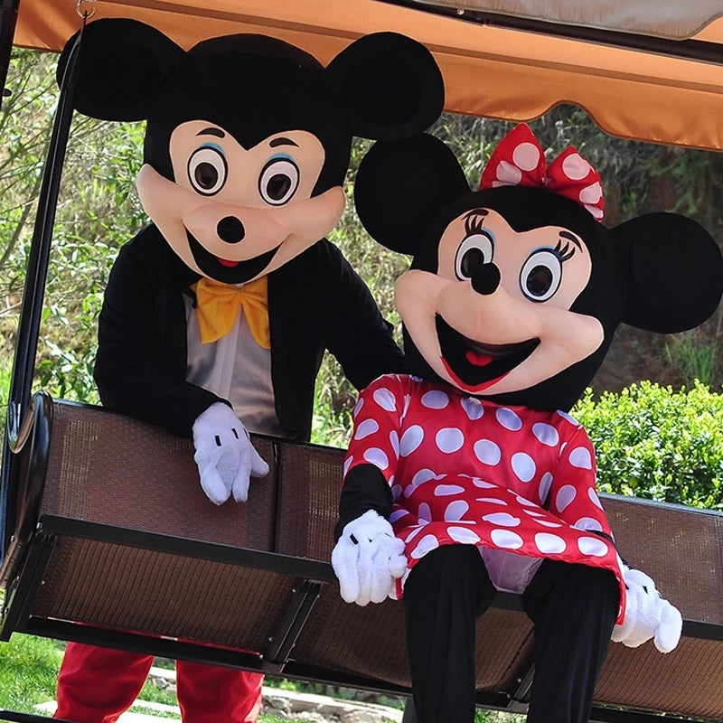Disney Mickey Minnie Mouse Mascot Costume Cartoon Characters Advertising Event Party Cosplay Dress Suit Animal Carnival Props