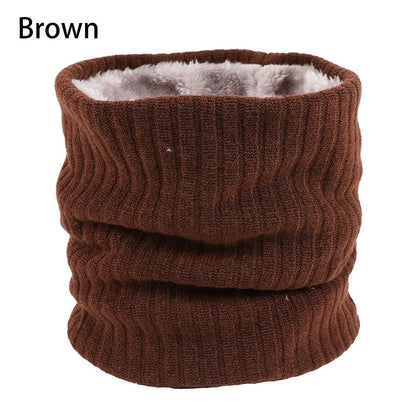 Fleece Lined Scarf Thermal Fleece Snood Neck Warmer Winter Outdoor Windproof Ski Cycling Circle Loop Scarves Men Women Gifts