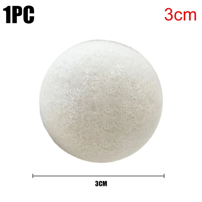 Bolas suavizantes reutilizables para secadora de lana, para telas, para ropa, kit de secado, prácticas, para el hogar, 5 cm, 1 unidad, 3 unidades, 6 unidades 