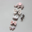 Juego de pinzas para el pelo con dibujos animados para niña, accesorios para la cabeza, pinzas cruzadas para el pelo, pasadores, 7 piezas 