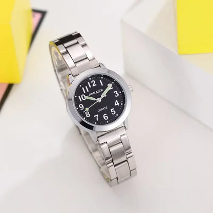 Nuevos relojes de acero inoxidable para niños y niñas, relojes de cuarzo para estudiantes y adultos, regalo de cumpleaños, relojes Montres Kol Kaati 