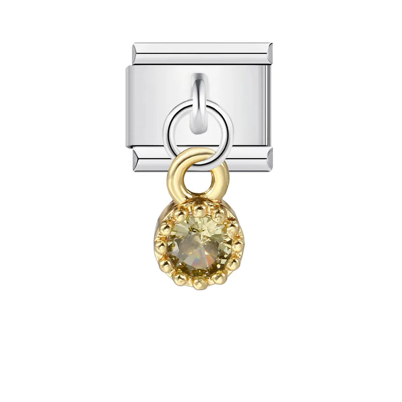 URING New Italian Charm Bracelet Pendant Series Shell Imitation Pearl Heart Personalized Assembly Chain Y2k DIY Making Jewelry