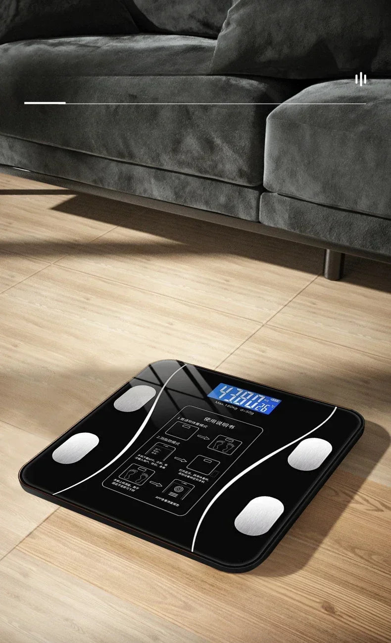 Báscula electrónica especial para el control corporal y la pérdida de grasa, modo inteligente, báscula de grasa corporal Bluetooth, báscula de peso para el hogar, ultraprecisa