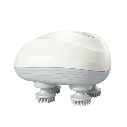 Masajeador de cuero cabelludo profundo, masajeador de limpieza de cabeza, también adecuado para mascotas, herramienta de masaje eléctrico, lavable y portátil.